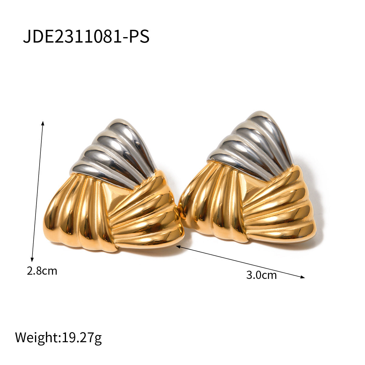 Brigitte Dual Tone Earrings