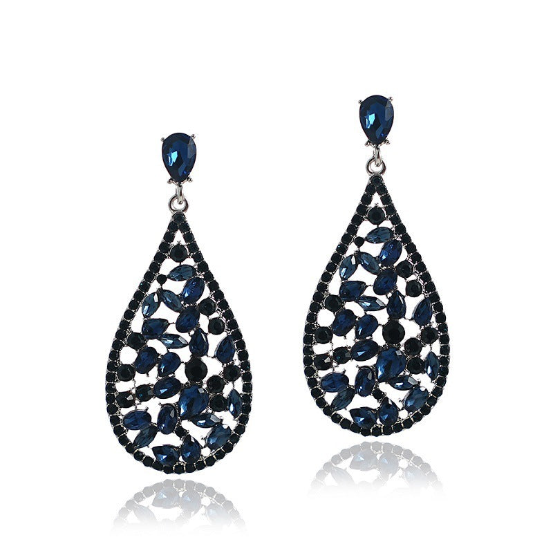 Vintage Crystal Diamond Earrings