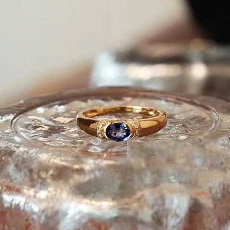Light Luxury Retro Oil Painting Color Ring