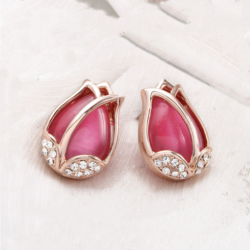 Luxury Tulip Necklace and earrings Set