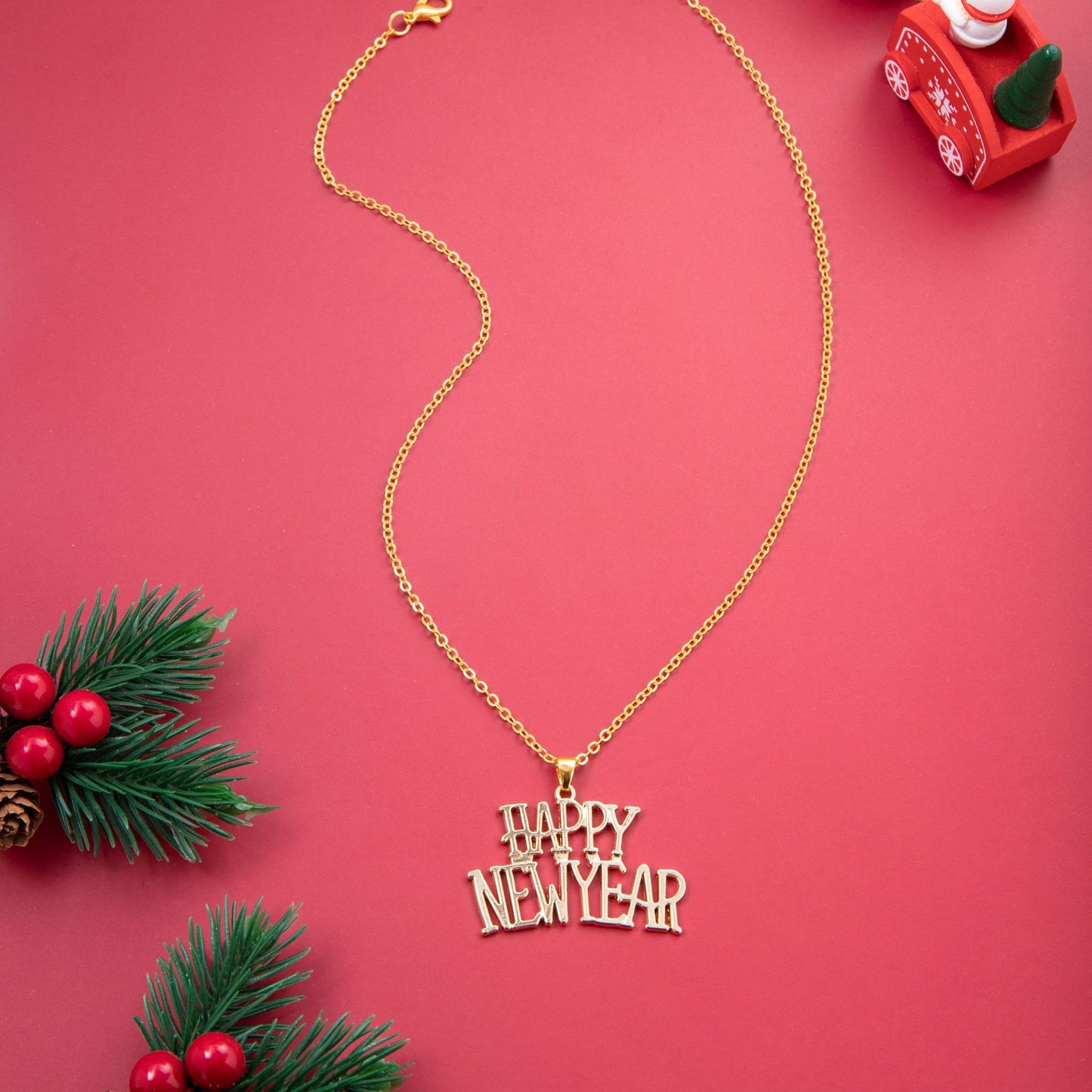 Happy New Year Letter Necklace