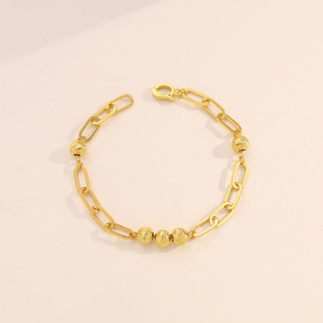 Checkered Cat Eye Pendant with 18K Gold-Plated Chain & Necklace Extension