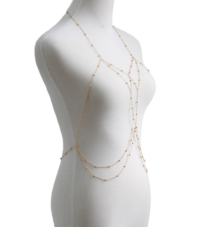 Multi-layer Bikini Body Chain – Beaded Tassel Beach Jewelry for Summer Style