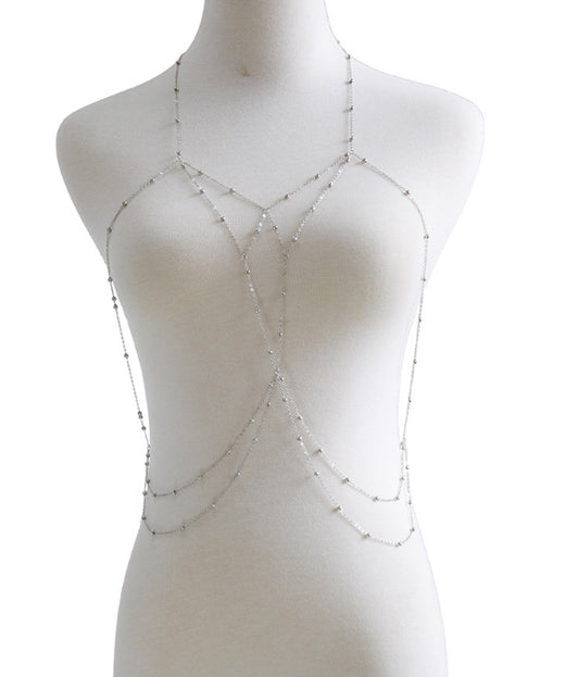 Multi-layer Bikini Body Chain – Beaded Tassel Beach Jewelry for Summer Style