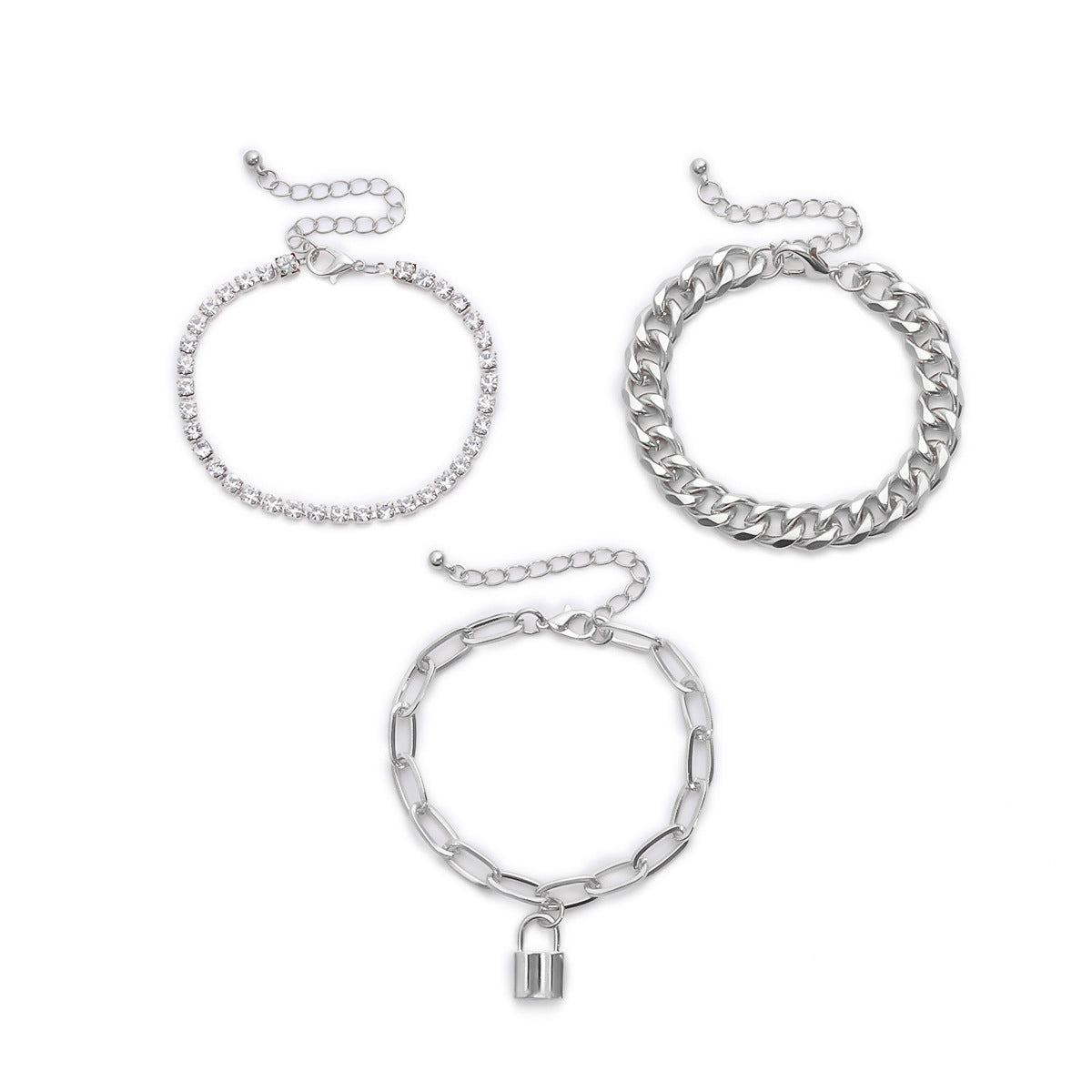 Hip Hop Thick Claw Chain Bracelet– Diamond-Style Statement Jewelry