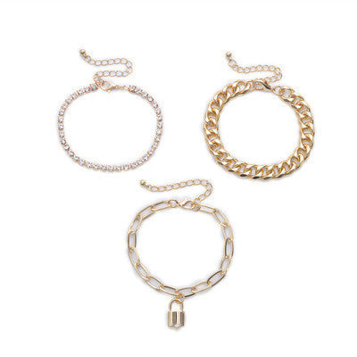 Hip Hop Thick Claw Chain Bracelet– Diamond-Style Statement Jewelry