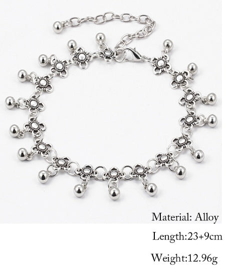 Vintage Silver Electroplated Anklet for Women