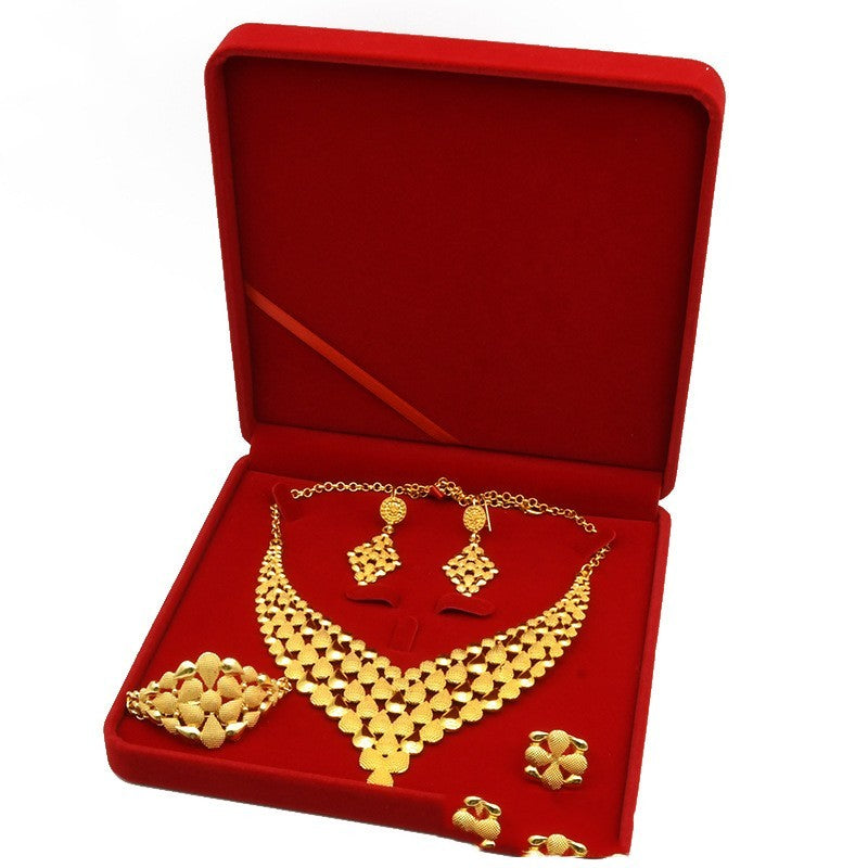 Nigeria Dubai 24K Gold Plated Jewelry Set