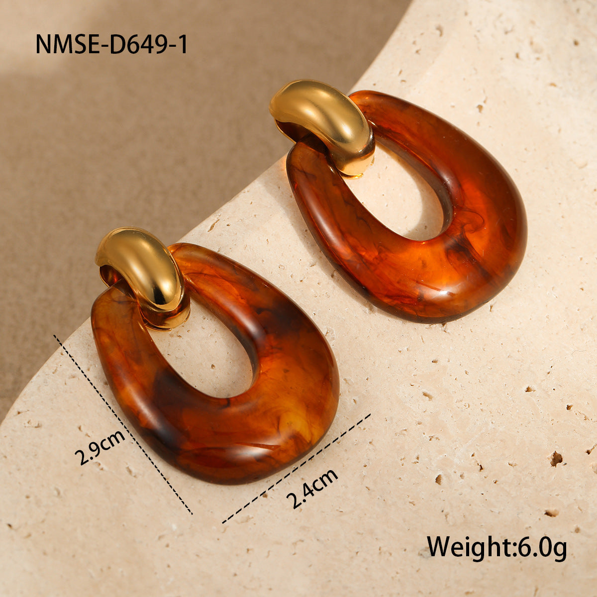 High-Grade Retro Hong Kong Style Stainless Steel Earrings – Durable & Stylish