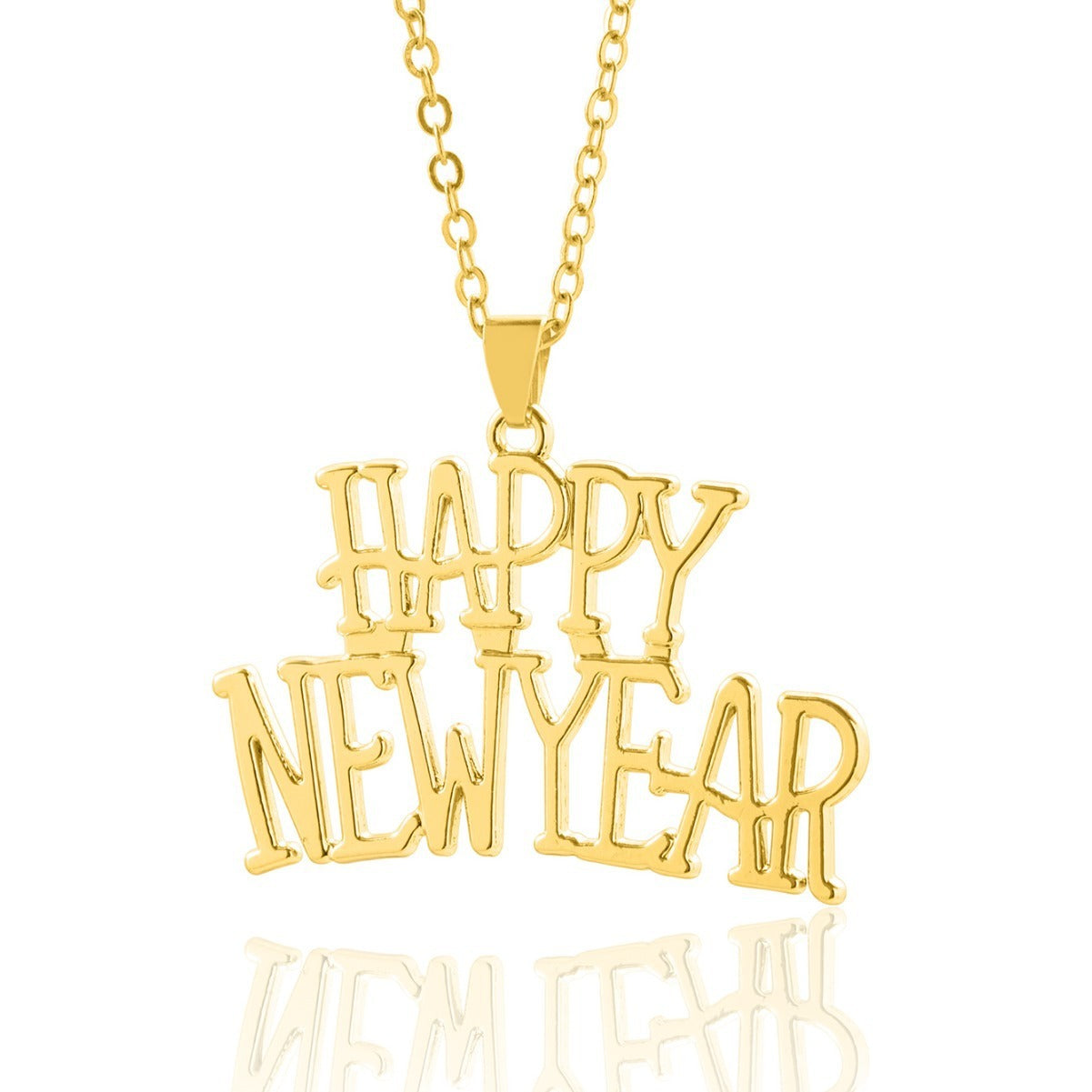 Happy New Year Letter Necklace
