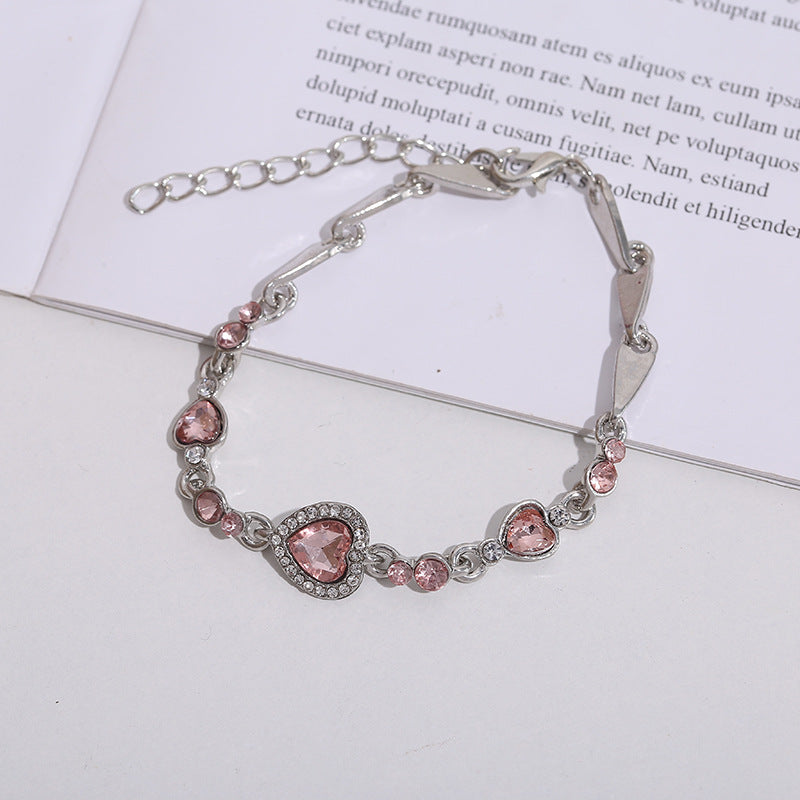 Ocean Heart Crystal & Diamond Constellation Bracelet