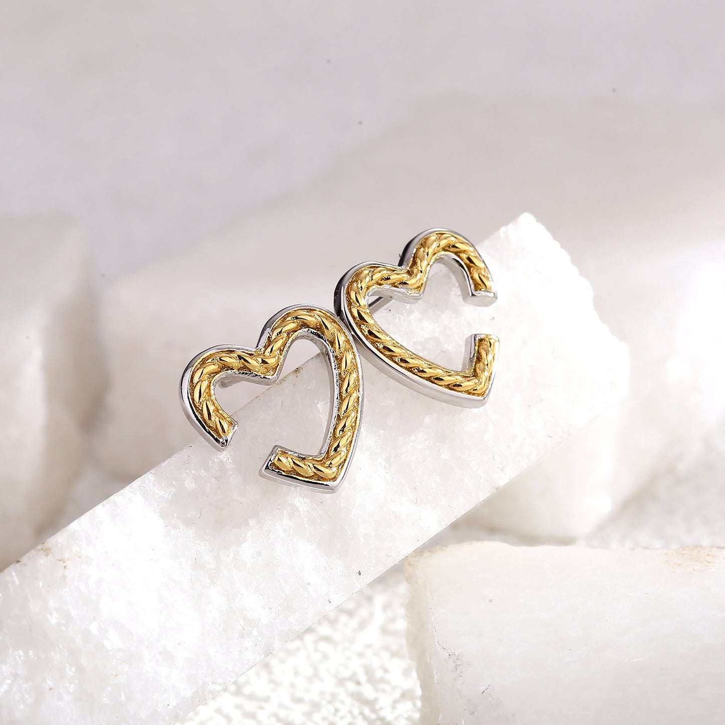 Golden Wheat Hoop Earrings – Unique Design Niche Fashion Jewelry