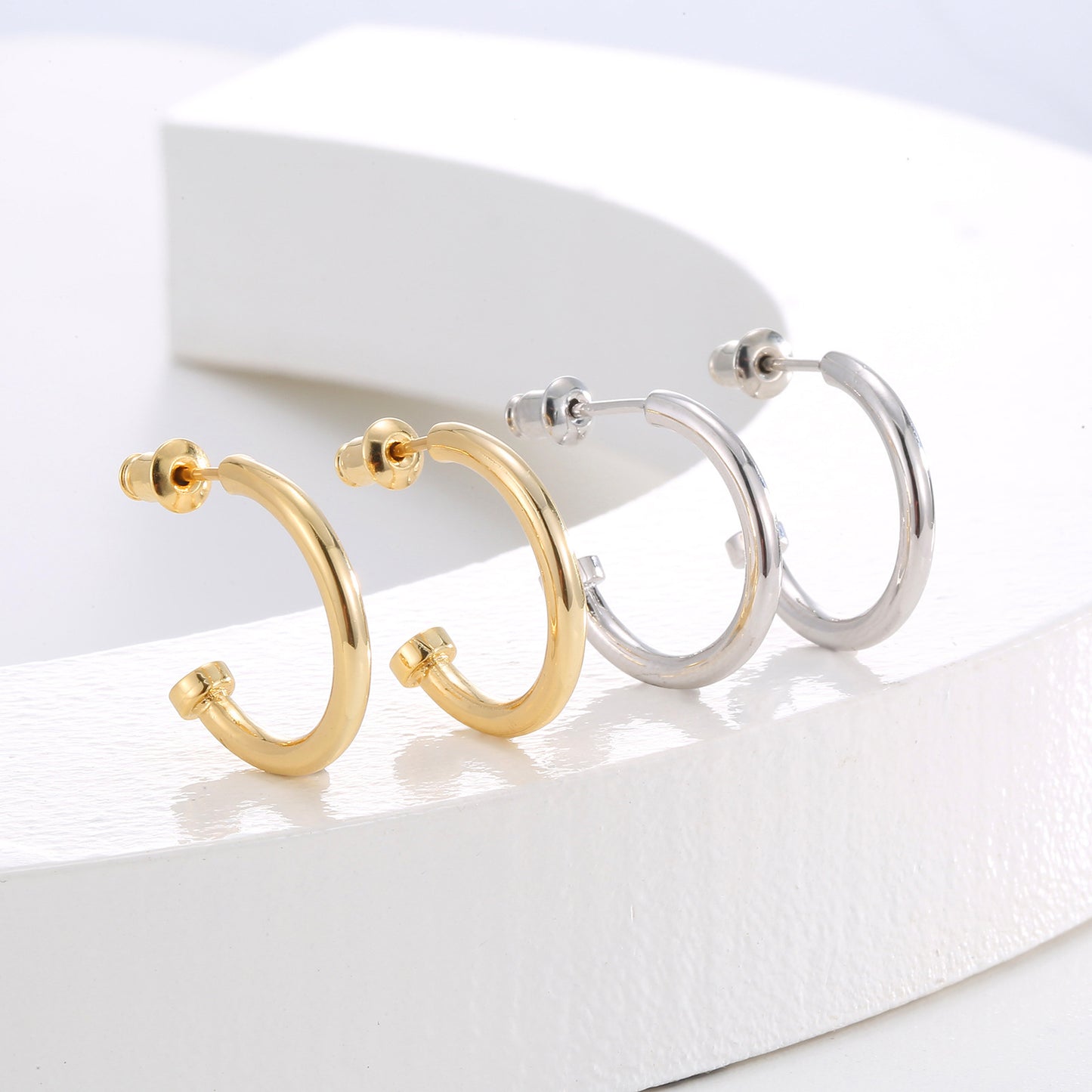 Golden Wheat Hoop Earrings – Unique Design Niche Fashion Jewelry