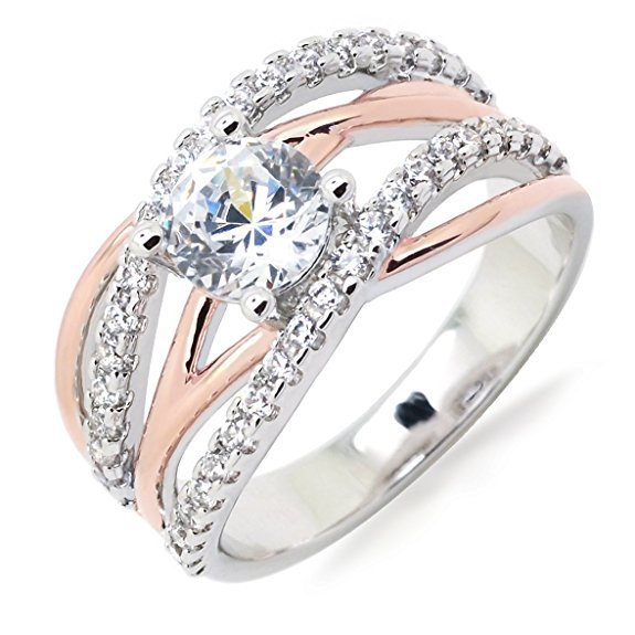 Simple 14K Gold Cross Zircon Ring for Women – Elegant & Minimalist