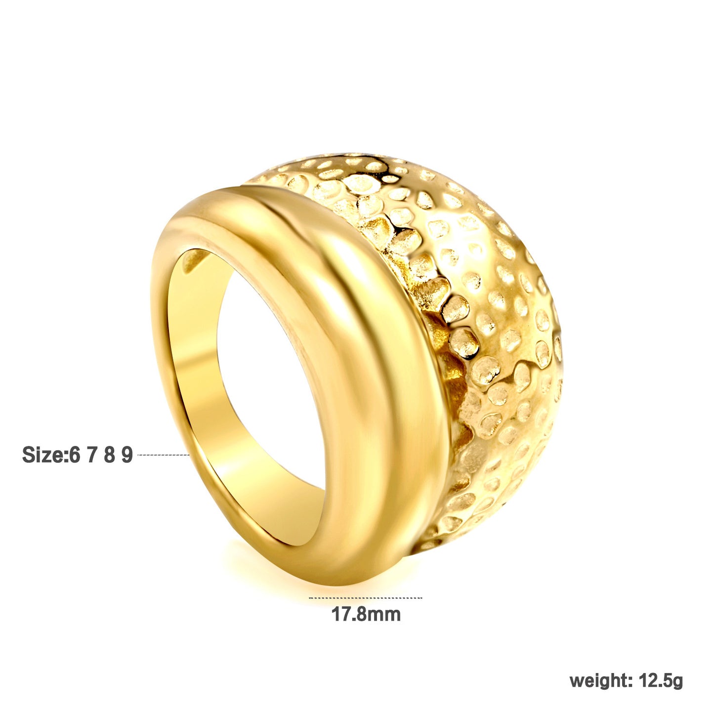 Geometric Non-Fading Ring for Women — INS Style Fashion Jewelry