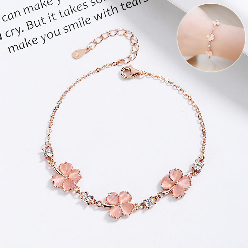 Fashion Jewelry Opal Crystal Gemstones Chain Bracelets