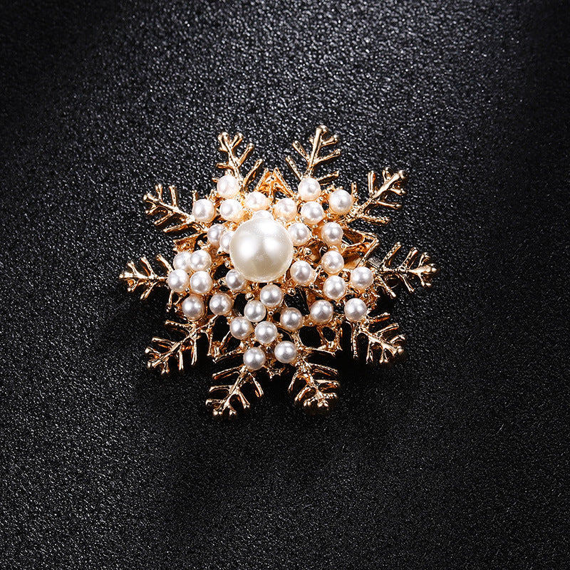 Crown Pearl Rhinestone Brooch – Classic Elegance with a Regal Touch
