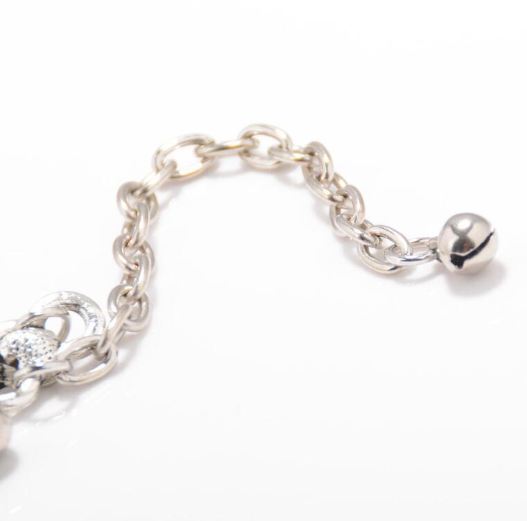 Boho Bell Fringe Anklet – Retro Folk Charm in Silver