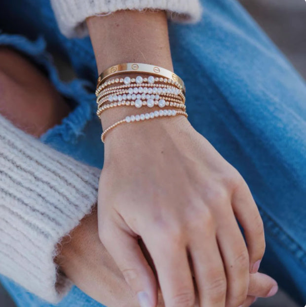 Simple Baroque Natural Freshwater Pearl Bracelet