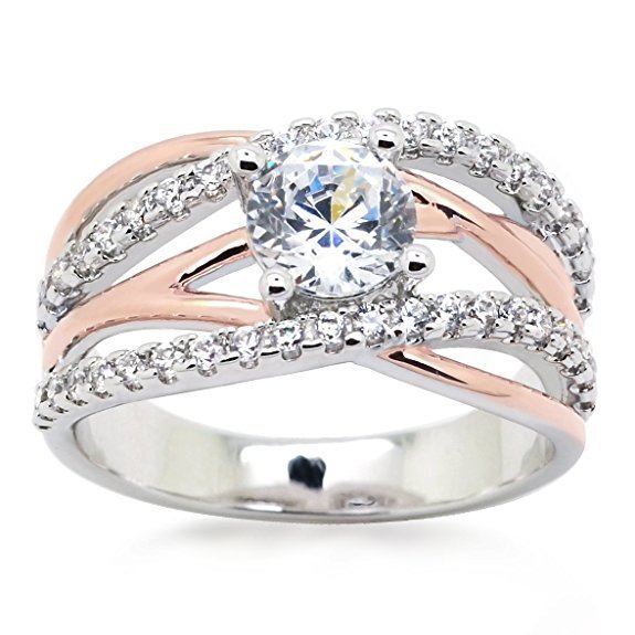 Simple 14K Gold Cross Zircon Ring for Women – Elegant & Minimalist