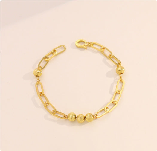 Checkered Cat Eye Pendant with 18K Gold-Plated Chain & Necklace Extension