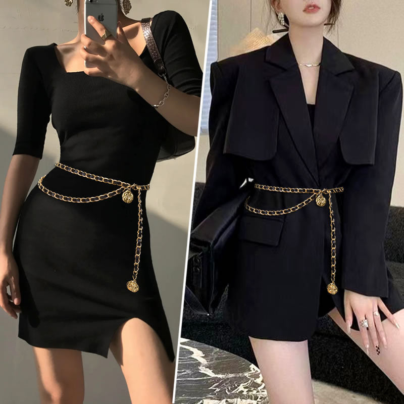 Suit Skirt Chain Metal Belt