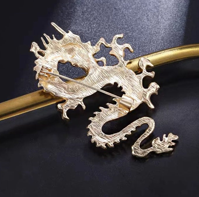 Chinese Style Dragon Totem Brooch