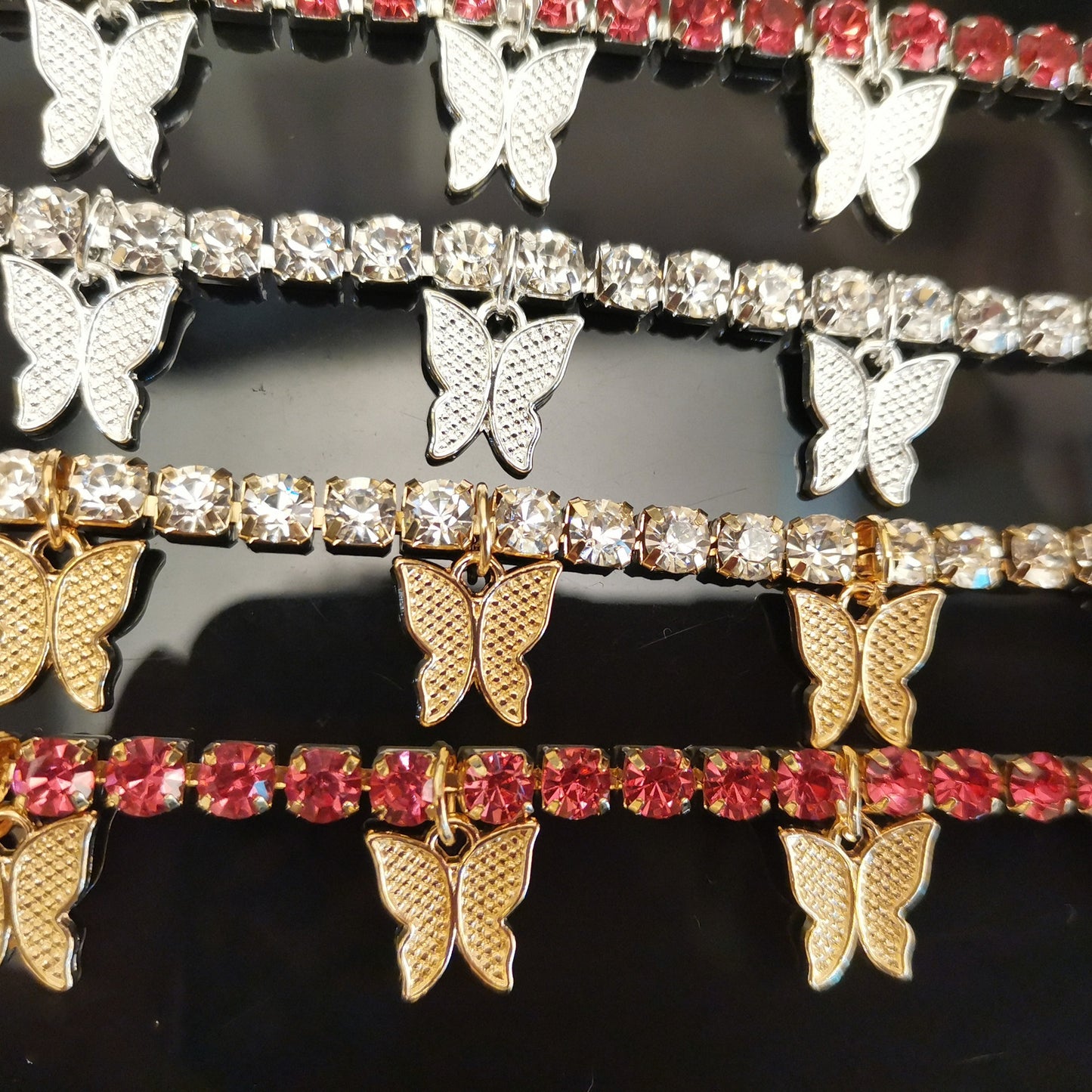 Women's Heart-Shaped Anklet in Antique Silver