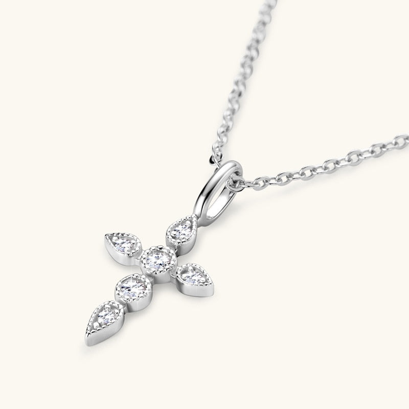 Cross Diamond Necklace For Women