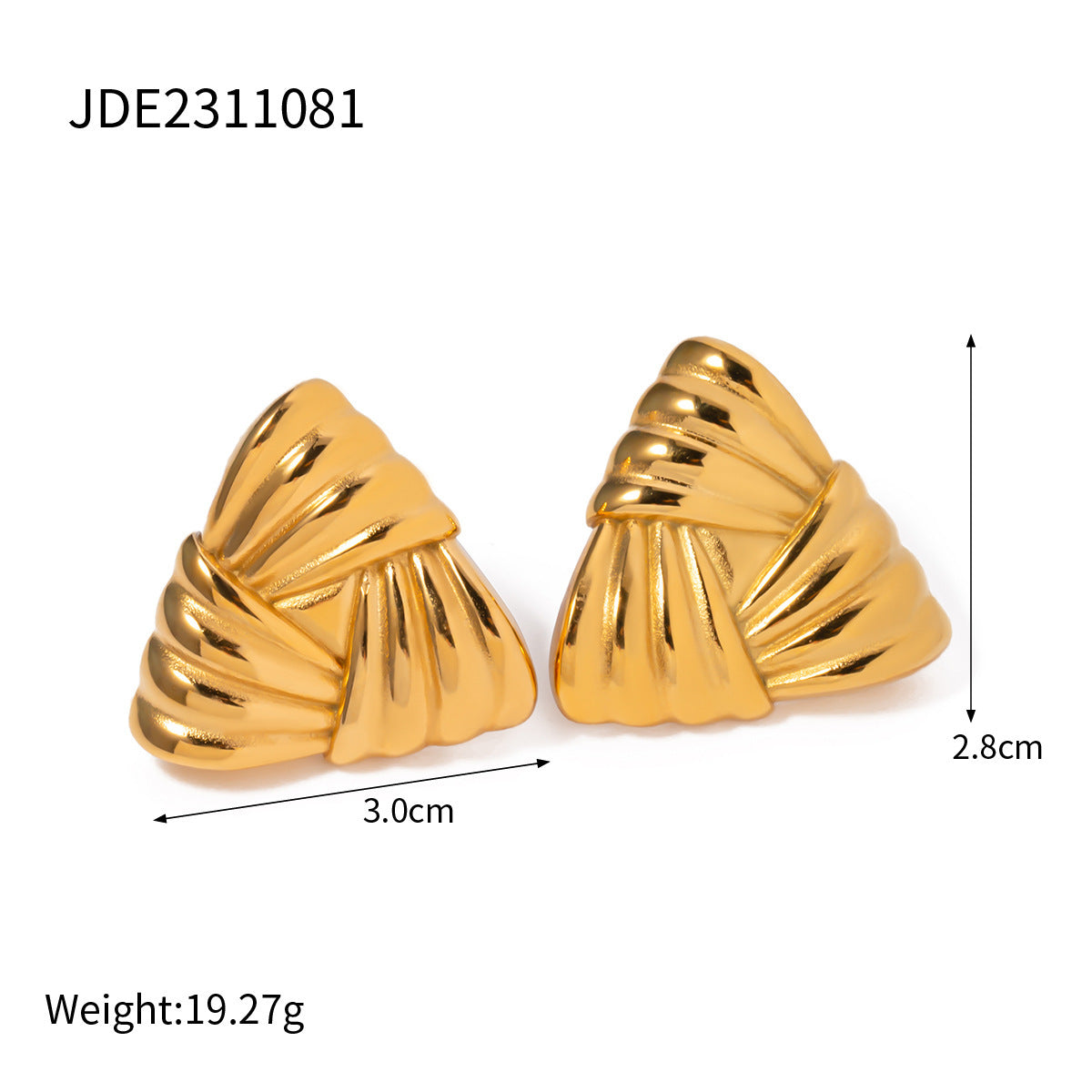 Brigitte Dual Tone Earrings