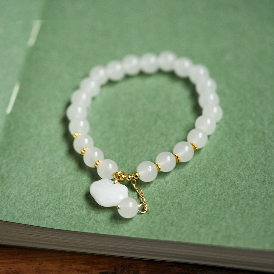 Natural Citrine Beaded Bracelet for Women