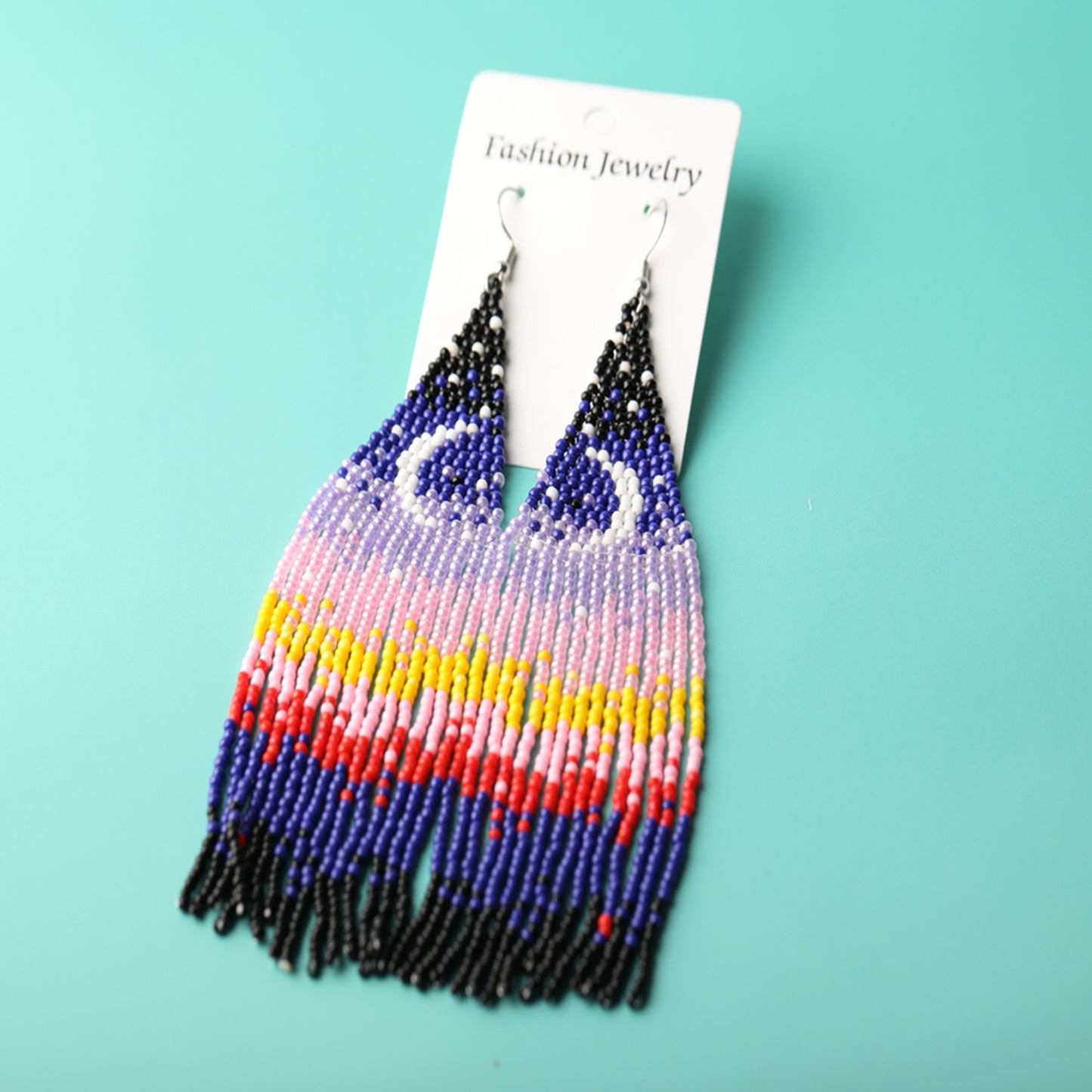 Bohemian Style Long Tassel Beads Earrings
