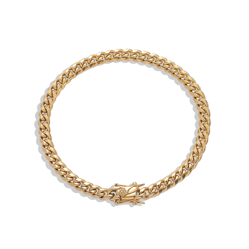 Stainless Steel Anklet for Women – Multiple Sizes and Widths in Steel or Gold