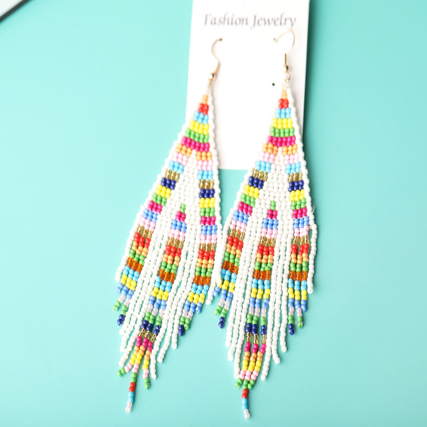 Bohemian Style Long Tassel Beads Earrings