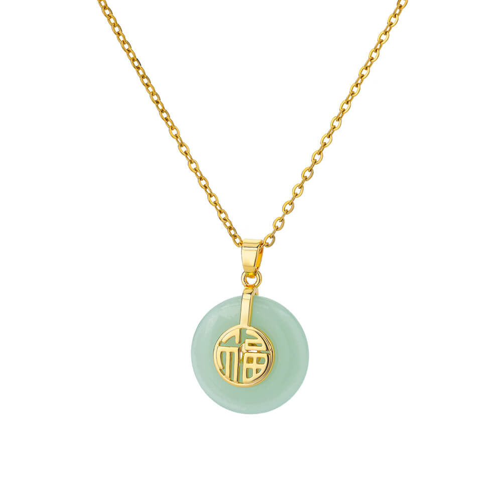 Oval Cat's Eye Pendant Titanium Steel Necklace – Unique Niche Jewelry
