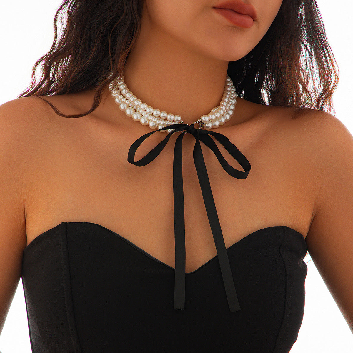 Multi-layer Pearl Popular Temperament Twin Necklace