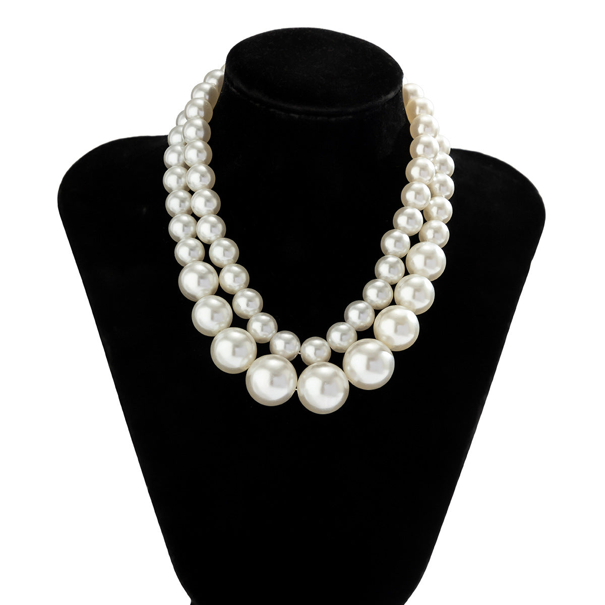 Multi-layer Pearl Popular Temperament Twin Necklace