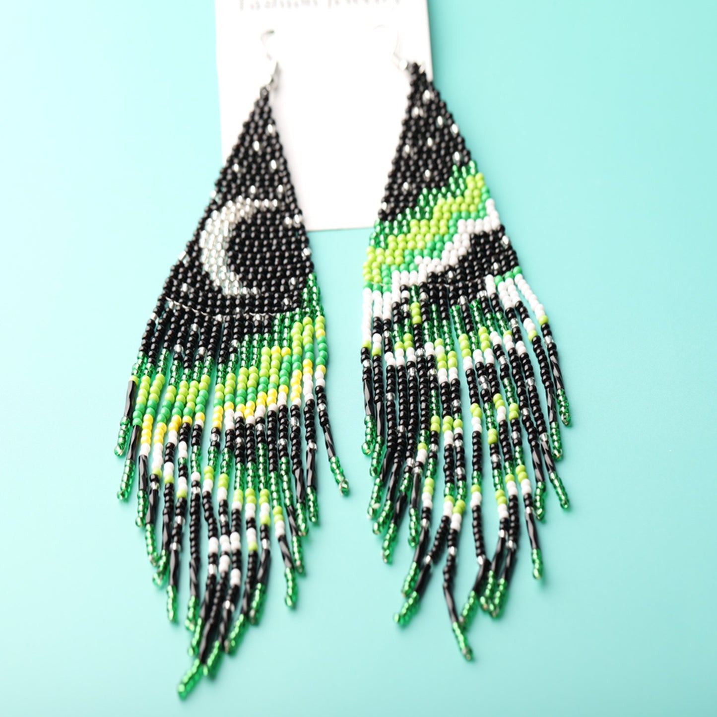 Bohemian Style Long Tassel Beads Earrings