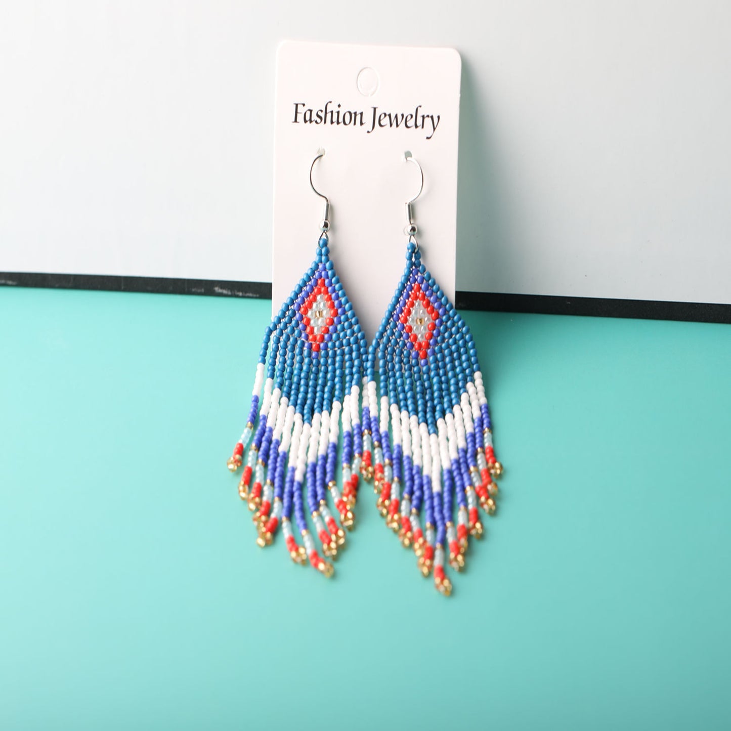 Bohemian Style Long Tassel Beads Earrings