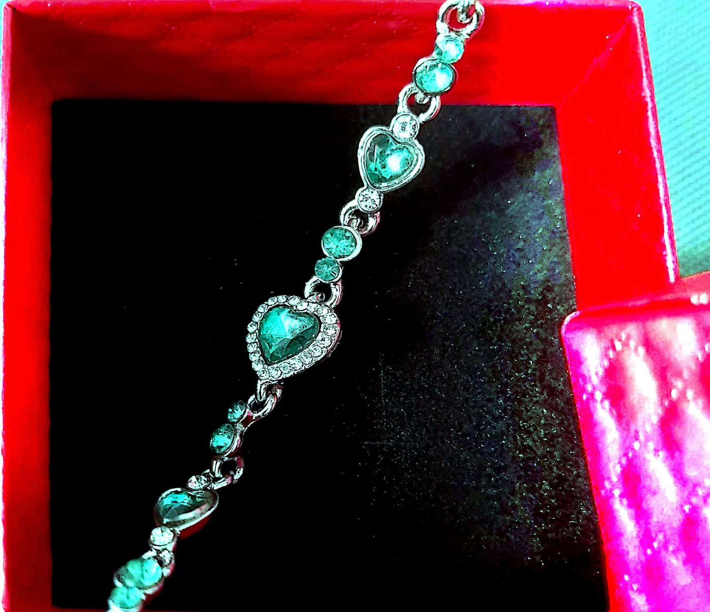 Ocean Heart Crystal & Diamond Constellation Bracelet
