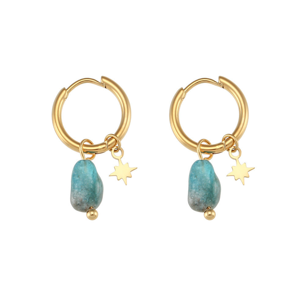 European & American Style Amazonite Earrings – Women's Fashion Jewelry