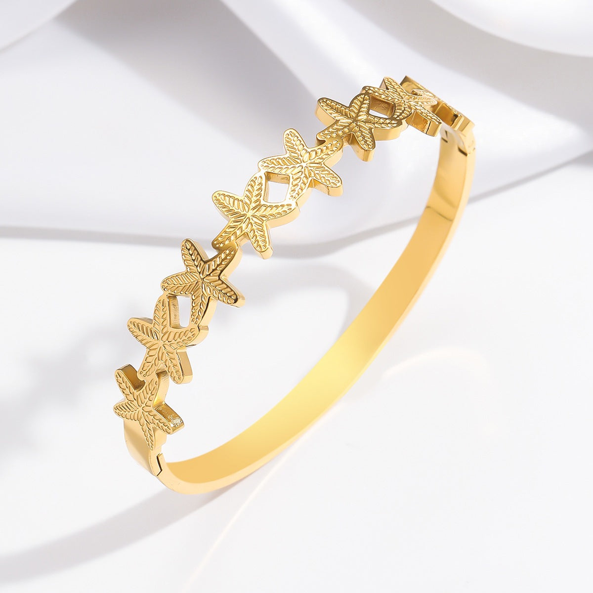 Women's Starfish Stainless Steel Bracelet