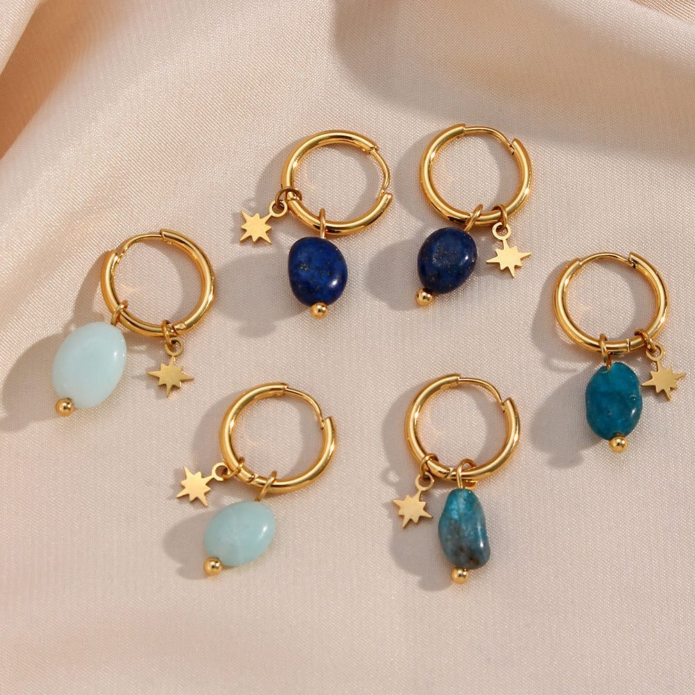 European & American Style Amazonite Earrings – Women's Fashion Jewelry