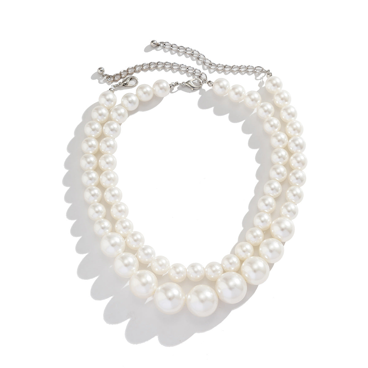 Multi-layer Pearl Popular Temperament Twin Necklace