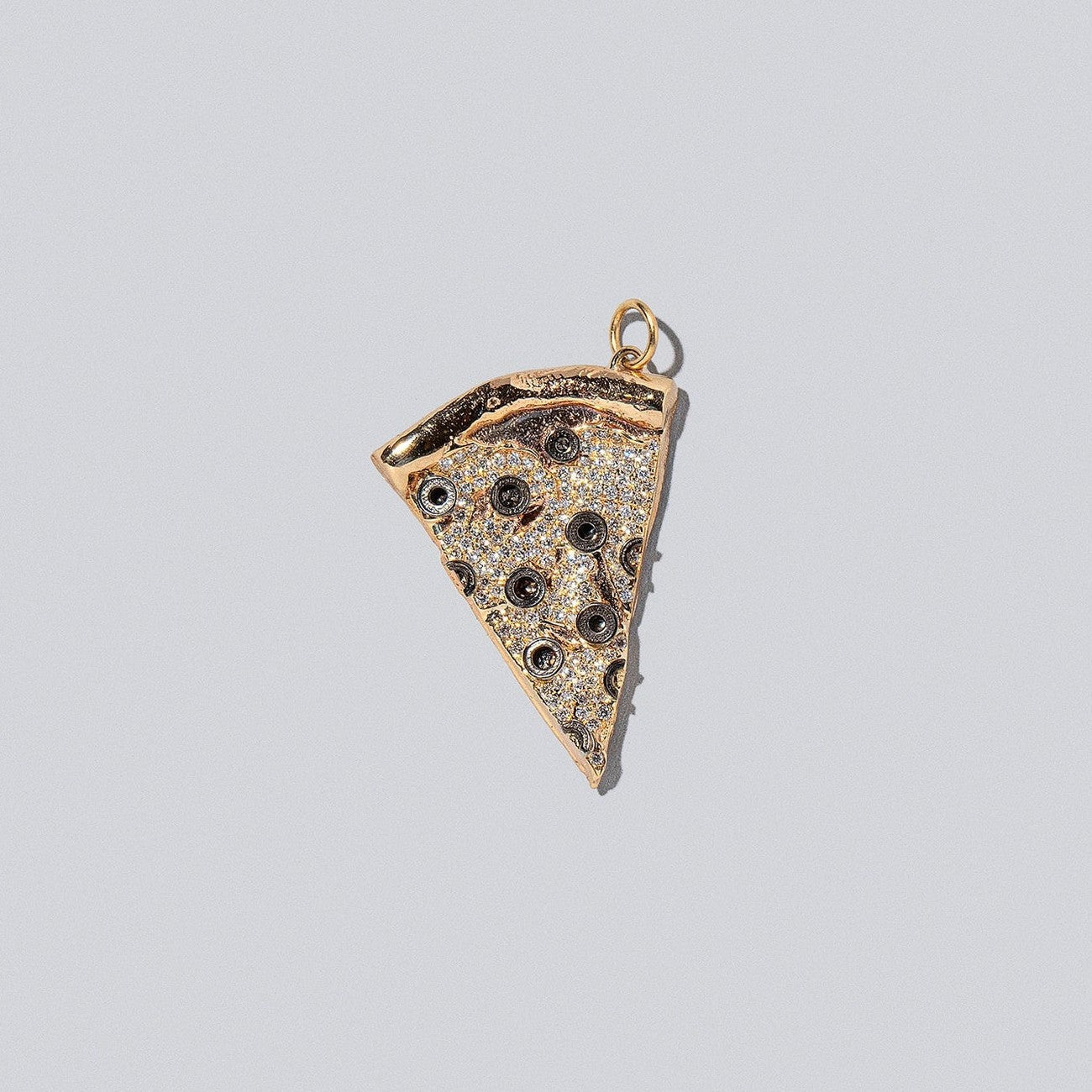 DIY Open End Food Pendant Ring, 18K Gold Plated