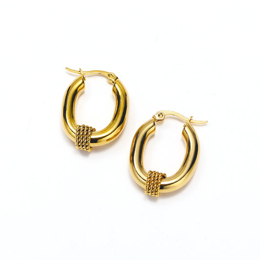 Twist Ear Clip for Women, Minority-Inspired Fashion Jewelry