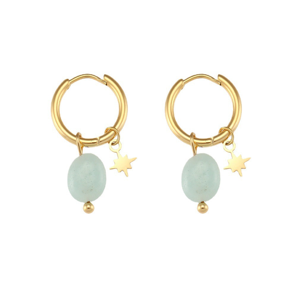 European & American Style Amazonite Earrings – Women's Fashion Jewelry