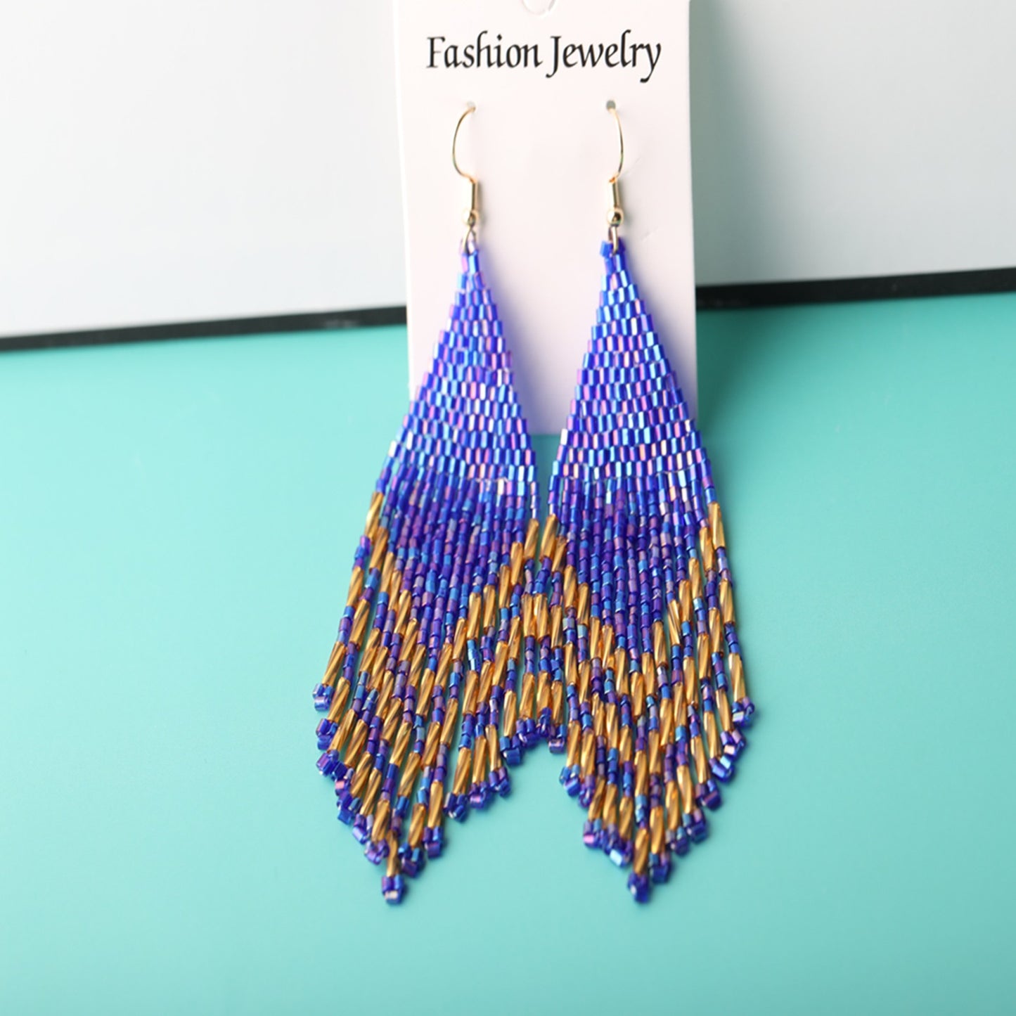 Bohemian Style Long Tassel Beads Earrings