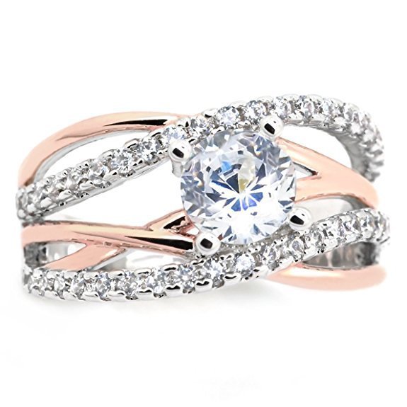 Simple 14K Gold Cross Zircon Ring for Women – Elegant & Minimalist