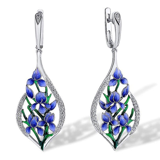 Artistic Flower Earrings for Women, Fashion Jewelry